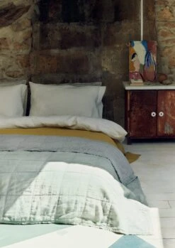 Washed Linen Cotton Duvet Cover | Ecru -Falke Store HSDQW28 1 3216feb5 ad00 4dbb 9ef3 47581247245e