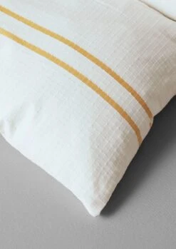 Organic Cotton Varali Housewife Pillowcase | Chalk/Ochre -Falke Store HSDTS03 02