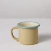 Contrast Rim Enamel Mug | Putty/Steel Blue