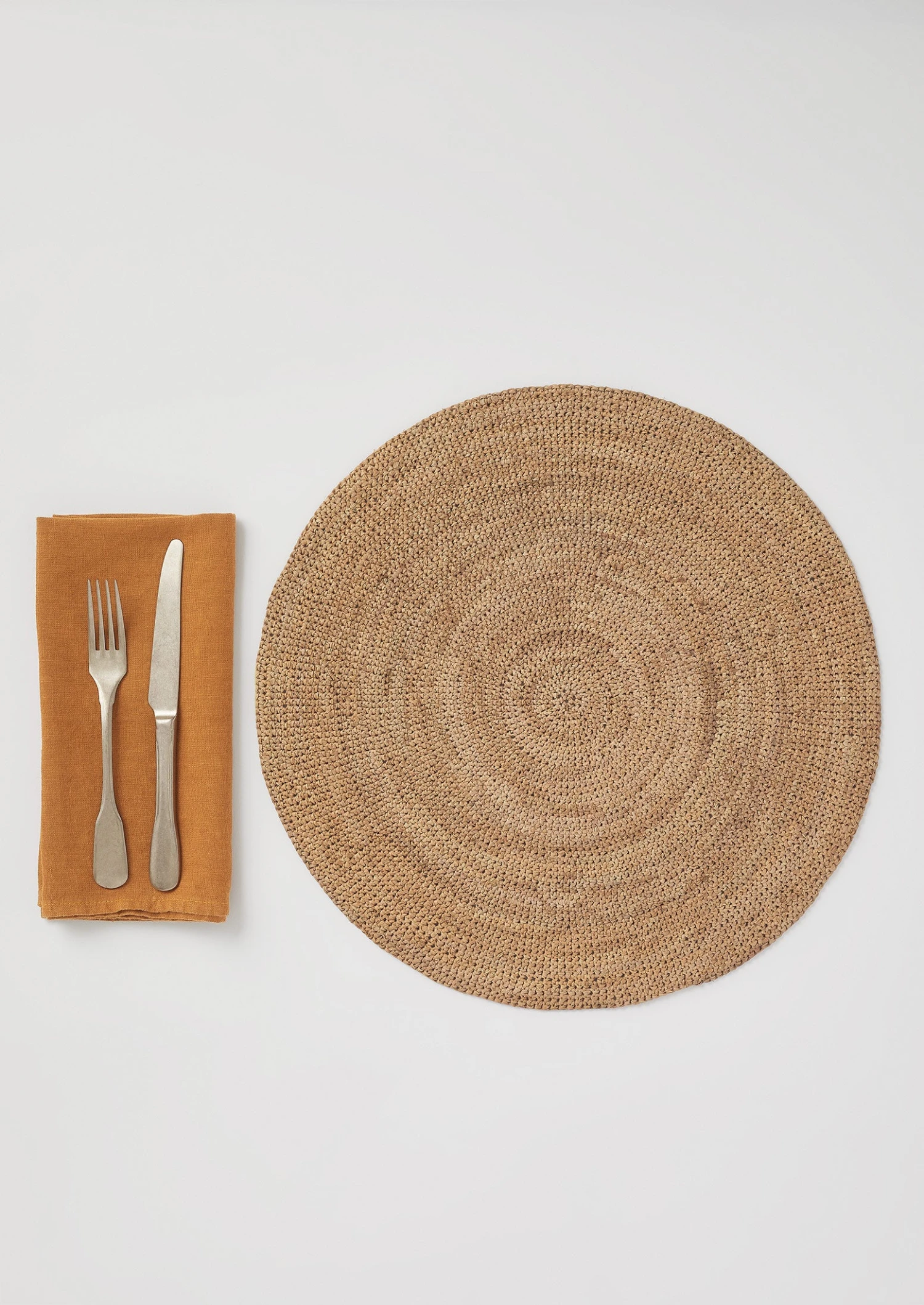 Raffia Placemat | Shell 4 Raffia Placemat | Shell - Image 2