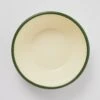 Enamel Salad Bowl | Cream/Leaf -Falke Store HTBTS07 creamleaf