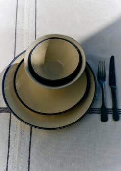 Wonki Ware Side Plate | Natural/Blue -Falke Store HTBTS13 4