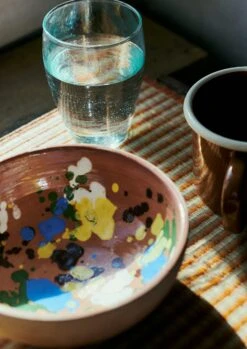 Madur Grass Striped Placemat | Rust/Natural -Falke Store HTBTW02 2