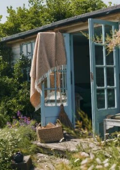 Knut Wool Blanket | Nougat -Falke Store HTQSW17 1