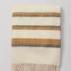 Gaucho Stripe Wool Mohair Blanket | Charcoal/Cumin -Falke Store HTQTW12 charcoalcumin 0