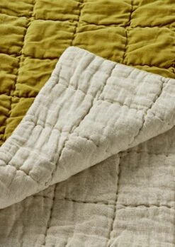 Hand Stitched Organic Velvet Quilt | Pomelo -Falke Store HTQTW14 5