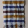 Lena Wool Check Blanket | Navy/Caramel -Falke Store HTQUS02 navycaramel 0