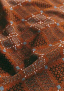 Melin Tregwynt Welsh Blanket | Rust/Topaz -Falke Store HTQUS06 4