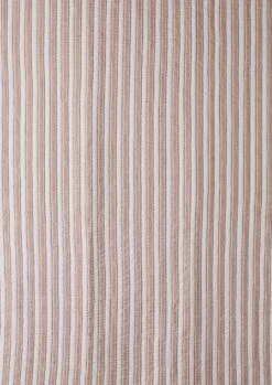 Hand Woven Cabin Stripe Quilt | Sage/Russet Orange -Falke Store HTQUS08 5