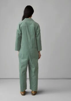 Wide Leg Organic Cord Jumpsuit | Sage -Falke Store LAOUS10 3