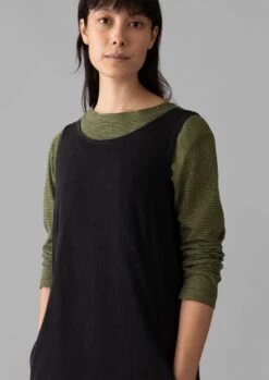 Lydia Jersey Shift Dress | Washed Black 8 Lydia Jersey Shift Dress | Washed Black -Falke Store LDRTS35 2