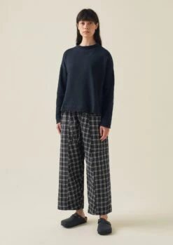 Loop Back Jersey Easy Sweater | Midnight -Falke Store LLTTS10 1 a856d302 10dc 45dc 87a8 3cd308cf42b8