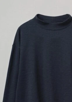 Loop Back Jersey Easy Sweater | Midnight -Falke Store LLTTS10 D1