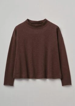 Loop Back Jersey Easy Sweater | Mulberry