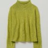 Cotton Linen Easy Sweater | Olive Oil -Falke Store LLTTS11 oliveoil