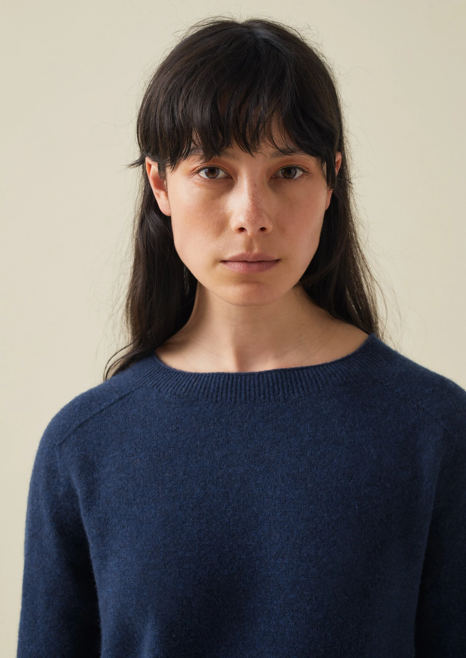 Wool Cashmere Neat Sweater | Midnight 6 Wool Cashmere Neat Sweater | Midnight - Image 4