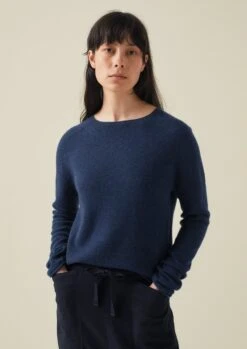 Wool Cashmere Neat Sweater | Midnight 10 Wool Cashmere Neat Sweater | Midnight -Falke Store LLTTW11 9