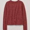 Wool Cashmere Neat Sweater | Russet -Falke Store LLTTW11 russett 0