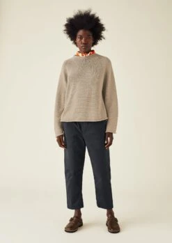 Cotton Linen Easy Sweater | Parchment -Falke Store LLTTW21 2 0222200b 8642 4546 95d4 cd8a221ce234
