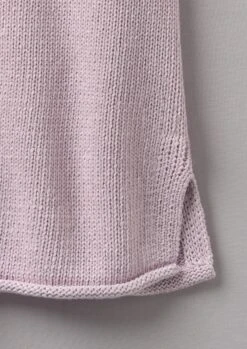 V-Neck Linen Cotton Knitted Tank | Wood Lilac -Falke Store LLTUS04 4
