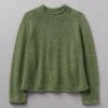Cotton Linen Easy Sweater | Garden Green -Falke Store LLTUS17 gardengreen 0