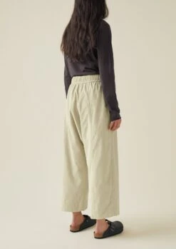 Organic Cord Pull On Trousers | Limestone -Falke Store LTRTW06 10