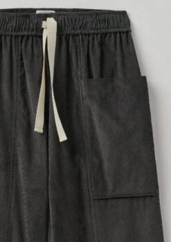 Organic Cord Pull On Trousers | Charcoal -Falke Store LTRTW06 11