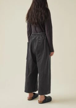 Organic Cord Pull On Trousers | Charcoal -Falke Store LTRTW06 5