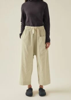 Organic Cord Pull On Trousers | Limestone -Falke Store LTRTW06 8