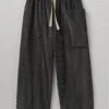 Organic Cord Pull On Trousers | Charcoal 1 Organic Cord Pull On Trousers | Charcoal -Falke Store LTRTW06 charcoal 0