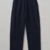 Boiled Wool Pull On Trousers | Navy -Falke Store LTRTW09 navy 0 a09a7a91 37ad 4a33 8b22 2b12f419ae5d