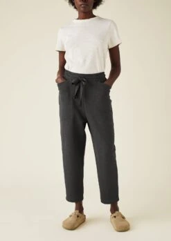 Loop Back Jersey Pull On Trousers | Charcoal -Falke Store LTRTW12 4