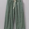 Organic Cord Pull On Trousers | Sage -Falke Store LTRUS20 sage 0