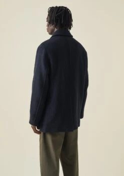 Single Breasted Car Coat | Indigo -Falke Store MCOTW03 6