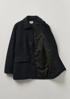 Single Breasted Car Coat | Indigo -Falke Store MCOTW03 8
