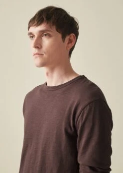 Frank Cotton Long Sleeve Tee | Hickory -Falke Store MJESW03 2