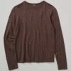 Frank Cotton Long Sleeve Tee | Hickory 1 Frank Cotton Long Sleeve Tee | Hickory -Falke Store MJESW03 hickory