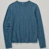 Frank Cotton Long Sleeve Tee | Washed Indigo