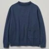 Garment Dyed Organic Jersey Sweatshirt | Dark Indigo -Falke Store MJESW06 darkindigo