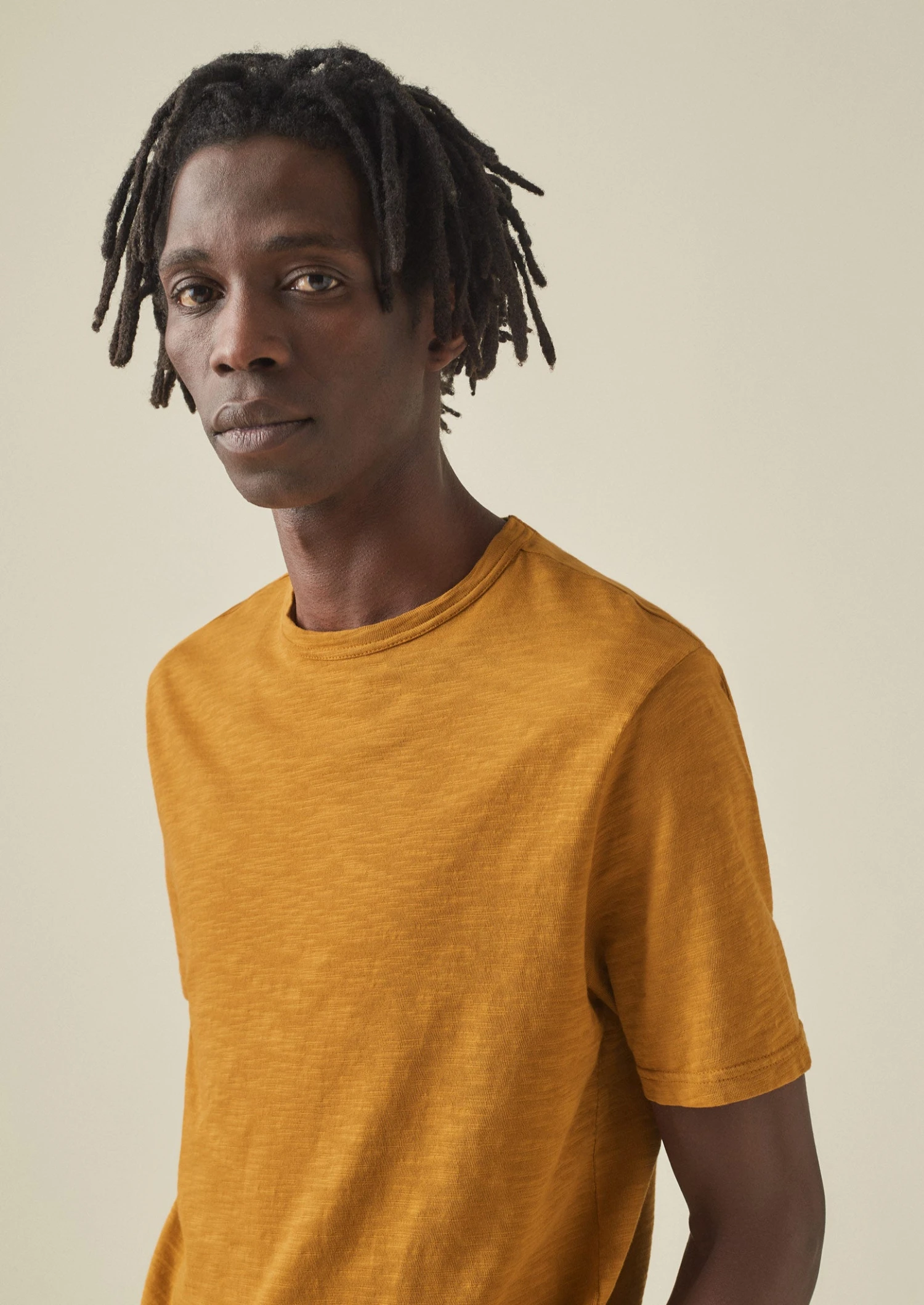 Theo Cotton Short Sleeve Tee | Dhal 4 Theo Cotton Short Sleeve Tee | Dhal - Image 2