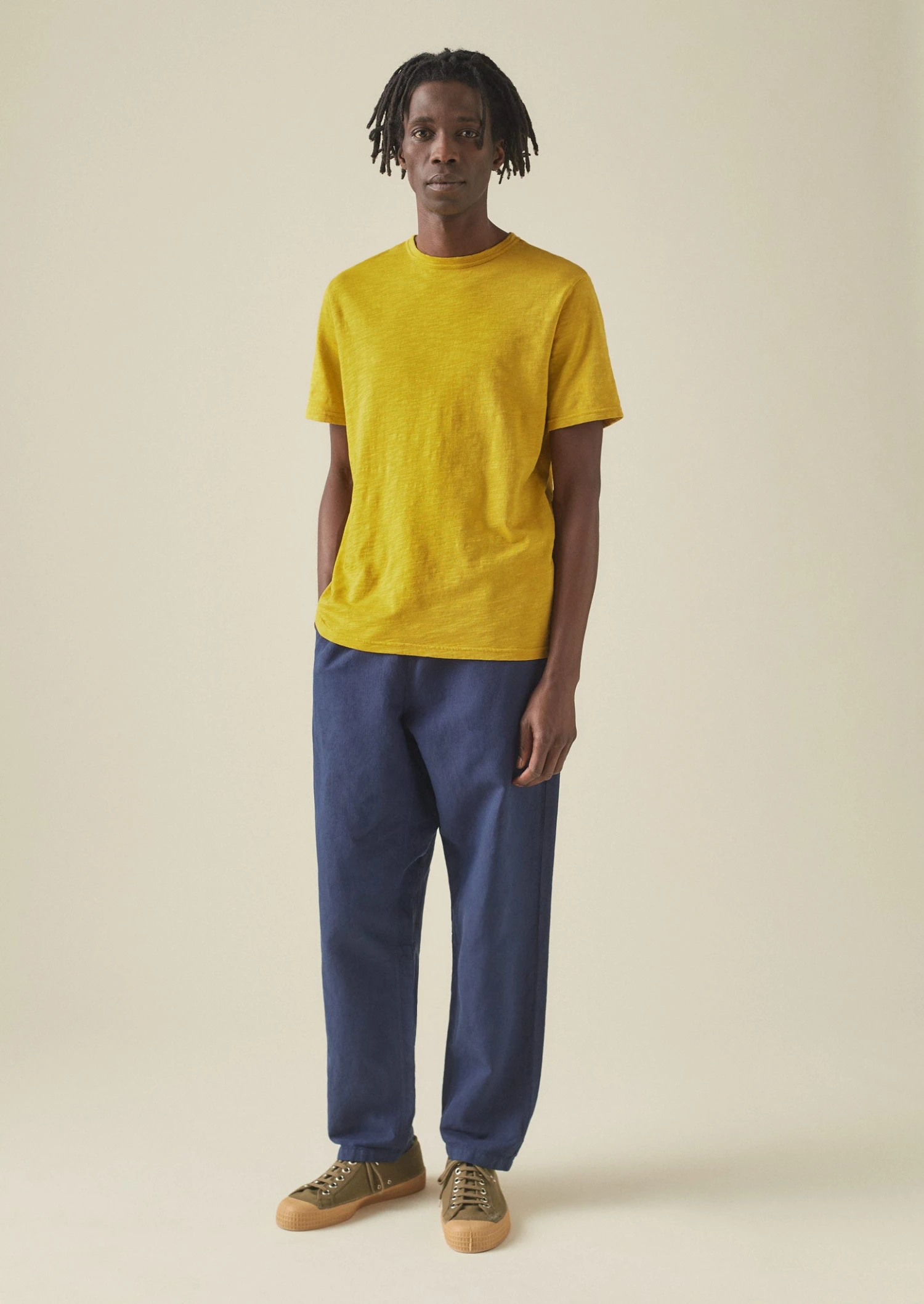Theo Cotton Short Sleeve Tee | Piccalilli 4 Theo Cotton Short Sleeve Tee | Piccalilli - Image 2