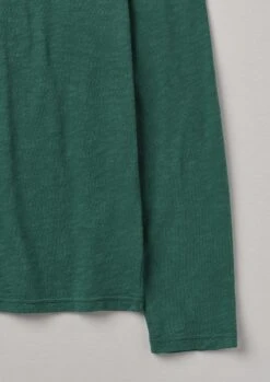 Frank Cotton Long Sleeve Tee | Green Slate -Falke Store MJETW09 8