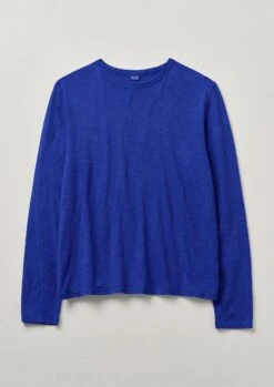 Frank Cotton Long Sleeve Tee | Cobalt