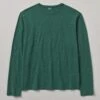 Frank Cotton Long Sleeve Tee | Green Slate -Falke Store MJETW09 greenslate 0