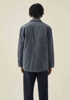 Padded Organic Cord Jacket | Storm Blue 14 Padded Organic Cord Jacket | Storm Blue -Falke Store MJKTW05 5