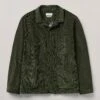 Padded Organic Cord Jacket | Tent Green 2 Padded Organic Cord Jacket | Tent Green -Falke Store MJKTW05 tentgreen 0