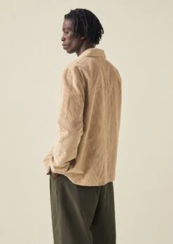 Arlo Organic Cord Jacket | Taupe -Falke Store MJKTW06 4