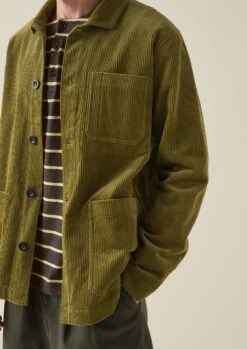 Arlo Organic Cord Jacket | Woodland Green -Falke Store MJKTW06 6