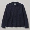 Double Faced Indigo Cotton Jacket | Indigo -Falke Store MJKTW11 Indigo 0