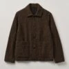 Dogtooth Wool Chore Jacket | Brown/Black -Falke Store MJKTW14 brownblack 0
